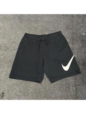 Men's Nike black baggy Y2K sweatshorts - size large
